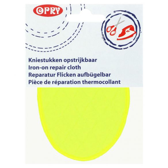 Renfort thermocollant - Coudière/genouillère à carreaux jaune fluo (la –  C'est du Joly