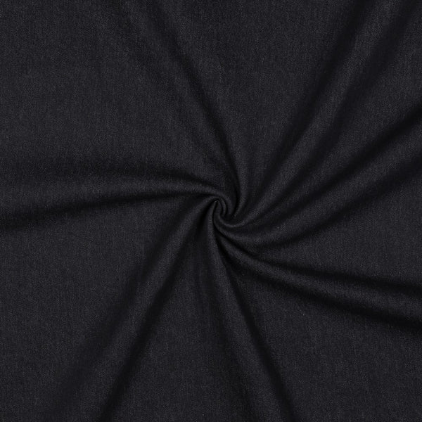 Denim / Jean's washed - 77% coton recyclé - 21% polyester - 2% élasthanne - bleu noir 03 (night)(prix pour 10cm)