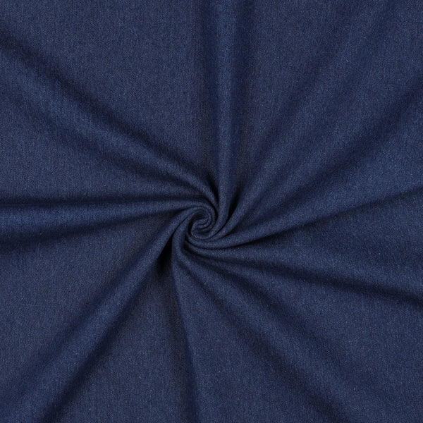 Denim / Jean's washed - 77% coton recyclé - 21% polyester - 2% élasthanne - bleu indigo 04(prix pour 10cm)