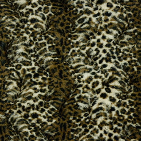 Fausse fourrure léopard tout douce  (prix pour 10cm)