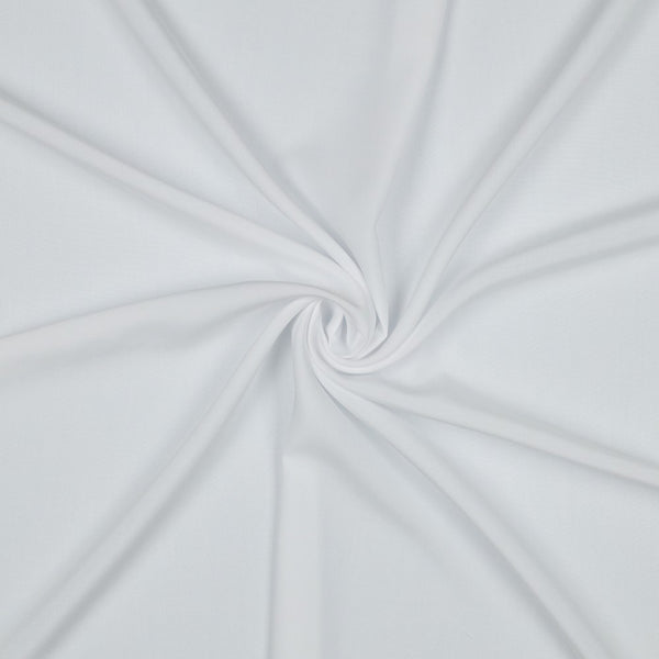 Popeline de viscose unie - blanc 02 - certifiée  Eco-Vero (Prix pour 10cm)