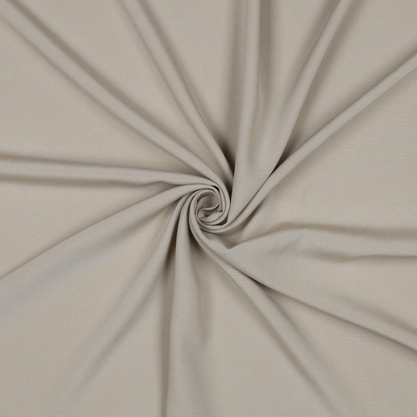 Popeline de viscose unie - sable 04 - certifiée  Eco-Vero (Prix pour 10cm)
