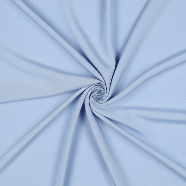 Popeline de viscose unie - bleu clair 10 - certifiée  Eco-Vero (Prix pour 10cm)