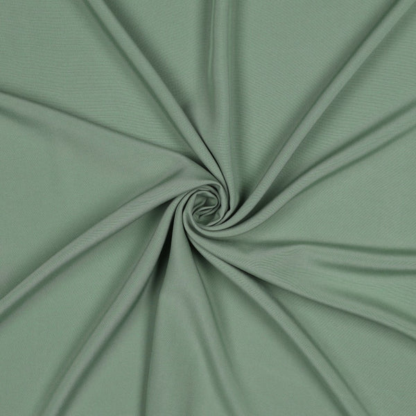 Popeline de viscose unie - sauge 13 - certifiée  Eco-Vero (Prix pour 10cm)