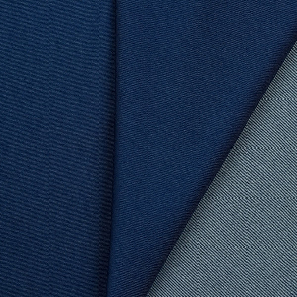Denim / Jean's - 65% coton - 33% polyester - 2% élasthanne - bleu jeans médium (prix pour 10cm)