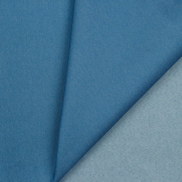 Denim / Jean's - 65% coton - 33% polyester - 2% élasthanne - bleu clair (prix pour 10cm)