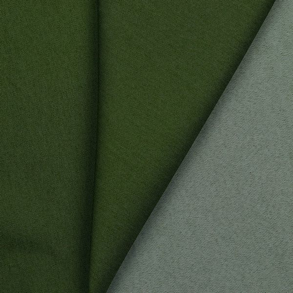 Denim / Jean's - 65% coton - 33% polyester - 2% élasthanne - vert mousse (prix pour 10cm)