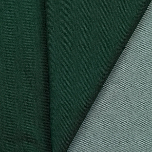 Denim / Jean's - 65% coton - 33% polyester - 2% élasthanne - vert foncé (prix pour 10cm)