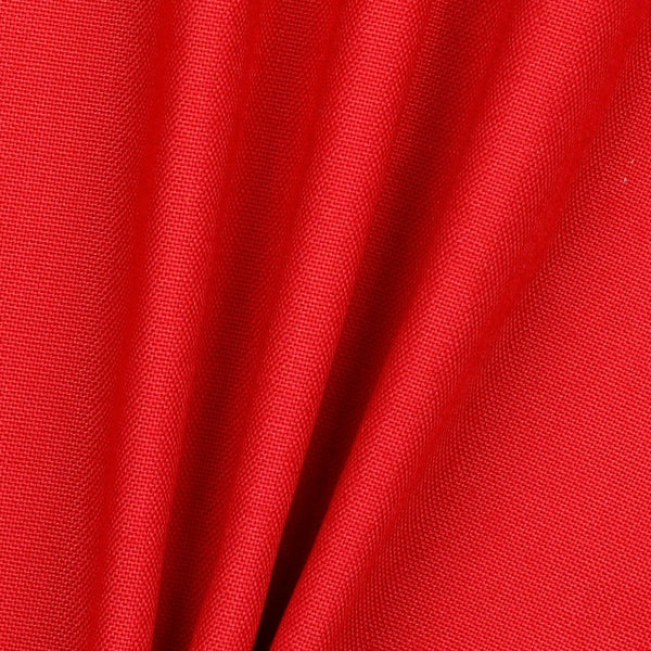 Canvas uni rouge vif - 100% coton oeko-tex (prix pour 10cm)