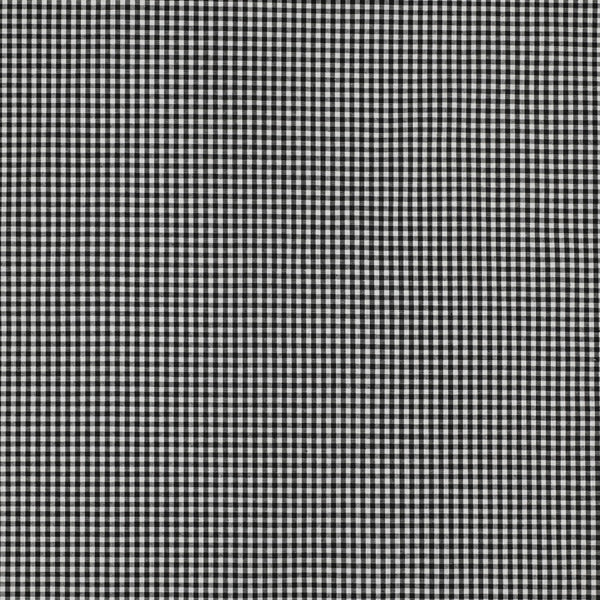 Popeline 100% coton mini vichy noir certifié oeko-tex (prix pour 10cm)