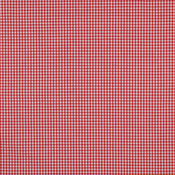 Coupon de 50cm de Popeline 100% coton mini vichy rouge certifié oeko-tex