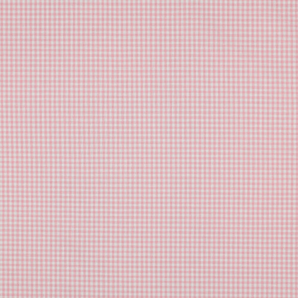 Popeline 100% coton mini vichy rose baby certifié oeko-tex (prix pour 10cm)