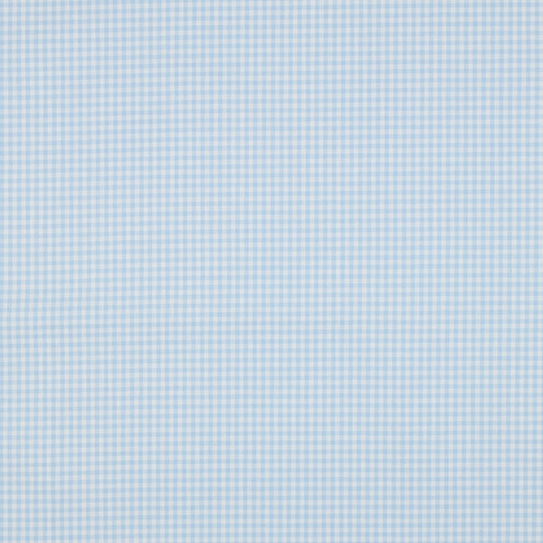 Popeline 100% coton mini vichy bleu clair certifié oeko-tex (prix pour 10cm)