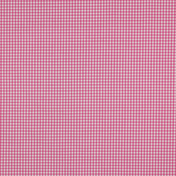 Popeline 100% coton mini vichy fuchsia certifié oeko-tex (prix pour 10cm)