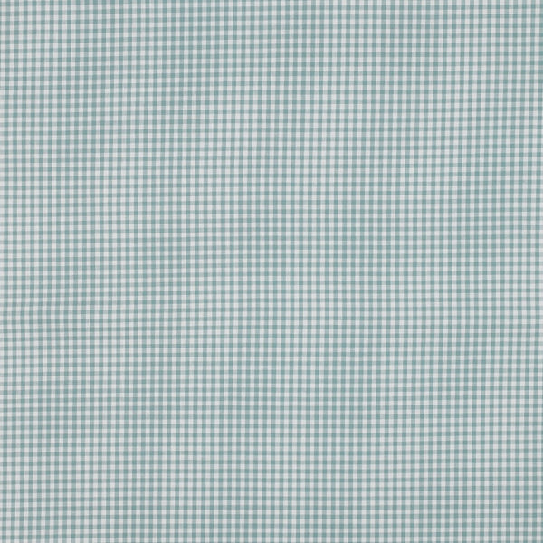 Popeline 100% coton mini vichy teal certifié oeko-tex (prix pour 10cm)