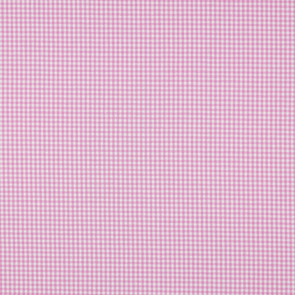 Popeline 100% coton mini vichy rose initiale BB certifié oeko-tex (prix pour 10cm)