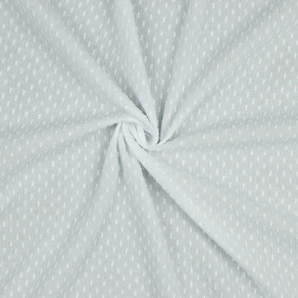 Dotty - coton léger plumetis blanc (prix pour 10cm)