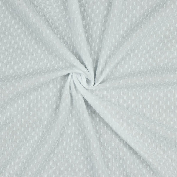 Dotty - coton léger plumetis blanc (prix pour 10cm)