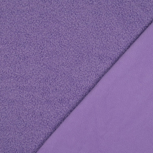 Teddy fleece double face - lilas 016 (prix pour 10cm)