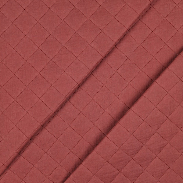 Coupon de 1m de Double gaze matelassée rouge brique