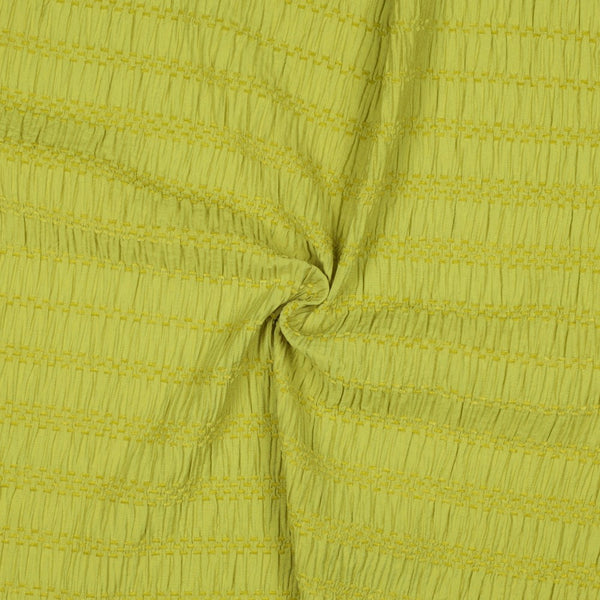 Seer sucker stripe - Anis  (prix au 10cm)