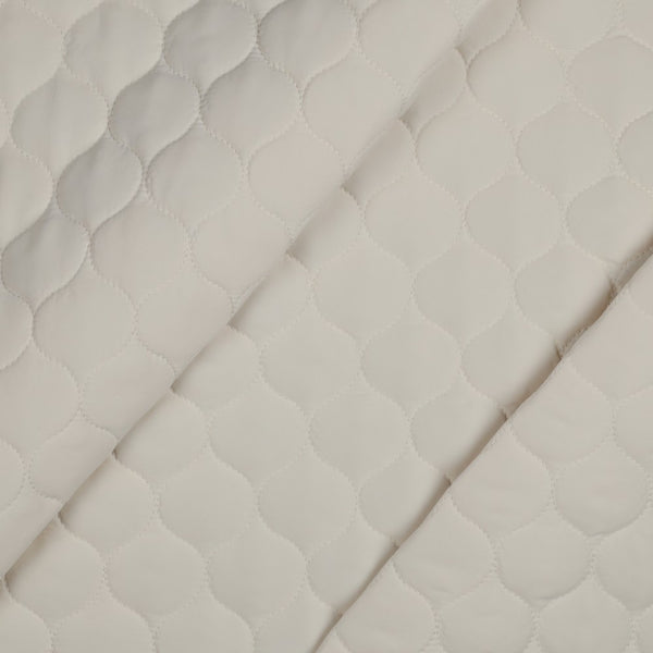 Doudoune / Stepped / tissu matelassé écru certifié oeko-tex(prix pour 10cm)