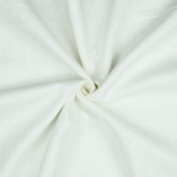Lin lavé uni - blanc pur certifié oeko-tex (prix pour 10cm)