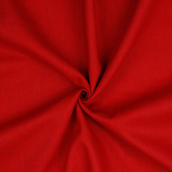 Coupon de 1,2m de Lin lavé rouge 10 certifié oeko-tex