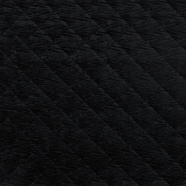Doudoune / Stepped velours matelassé noir certifié oeko-tex (prix pour 10cm)