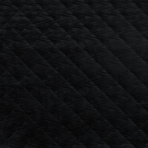 Doudoune / Stepped velours matelassé noir certifié oeko-tex (prix pour 10cm)