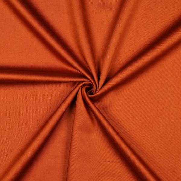 Coupon de 60cm de Satin 100% coton uni - pumpkin 09 certifié oeko-tex