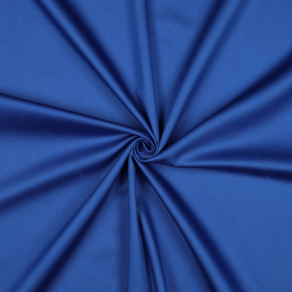 Satin 100% coton uni - bleu saphir 26 certifié oeko-tex (prix pour 10cm)