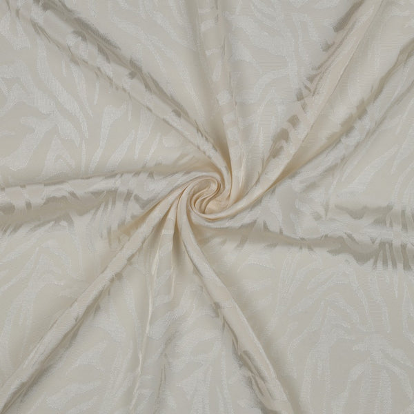 Viscose jacquard "tiger" écru (Prix pour 10cm)