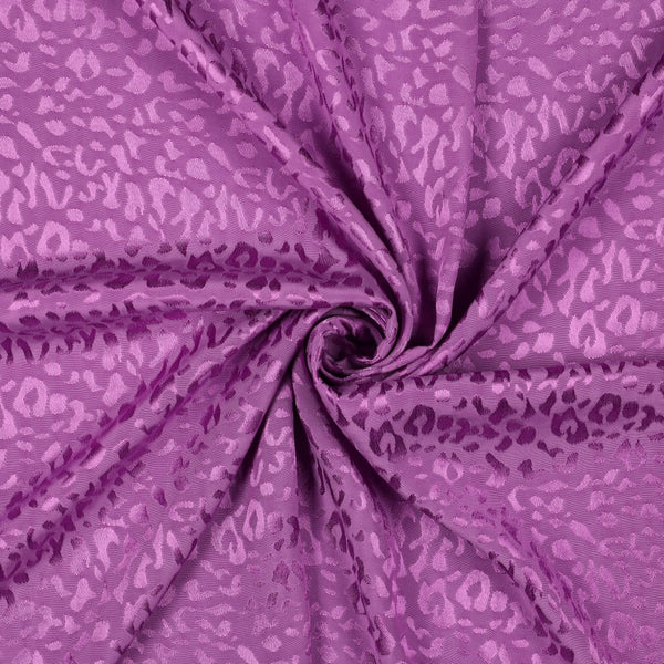 Viscose jacquard léo - mauve (Prix pour 10cm)