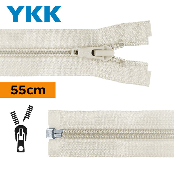 YKK - zip séparable spirale 55cm - couleur dune 572 (prix à la pièce)