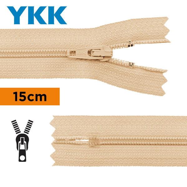 YKK - zip non séparable 15cm - couleur méduse 891 (prix à la pièce)
