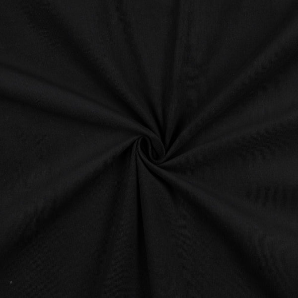 Velours milleraies lavé - 100% coton - noir - Oeko-tex (Prix pour 10cm)