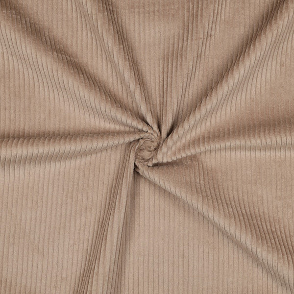 Velours grosses côtes lavé - camel 04 - 100% coton - Oeko-tex (Prix pour 10cm)