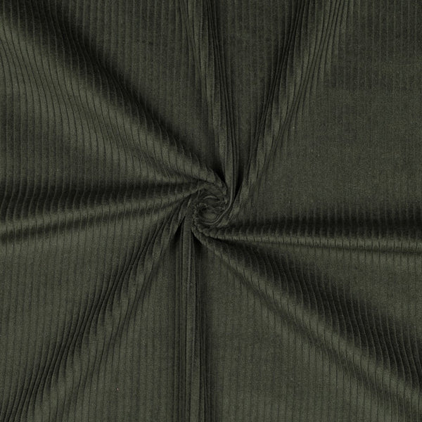 Velours grosses côtes lavé - hunter 21 - 100% coton - Oeko-tex (Prix pour 10cm)
