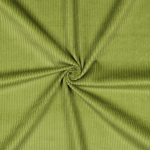 Velours grosses côtes lavé - pickle 23 - 100% coton - Oeko-tex (Prix pour 10cm)