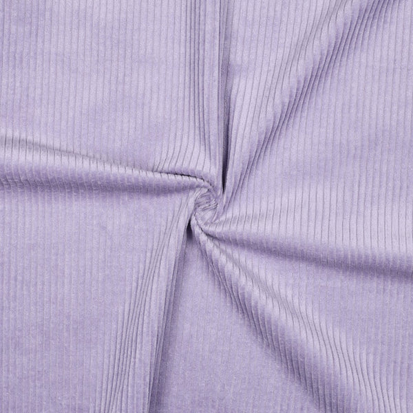 Velours grosses côtes lavé - lilas 56 - 100% coton - Oeko-tex (Prix pour 10cm)
