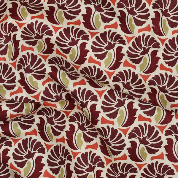 Popeline Chardons - pourpre - Oeko-tex standard 100 (prix pour 10cm)