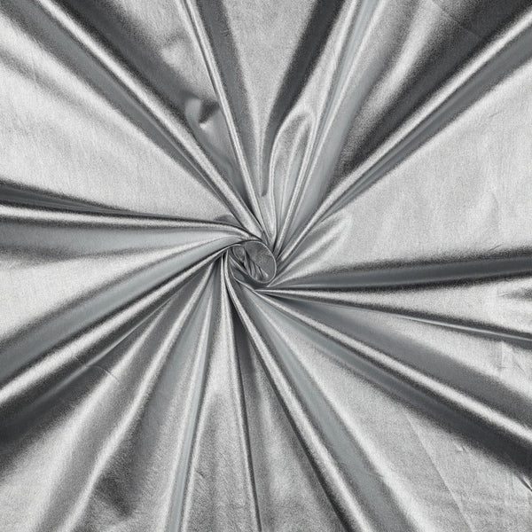 Popeline de fête - métallique argenté certifié oeko-tex - 100% coton (prix pour 10cm)