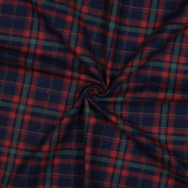 Flanelle 100% coton certifié oeko-tex tartan prix pour 10cm)