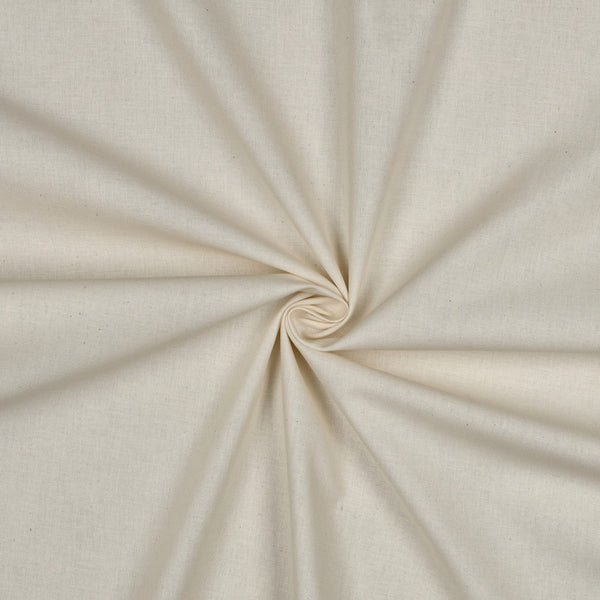 Tissu popeline 100% coton - naturel 006 - Oeko-tex (prix pour 10cm)