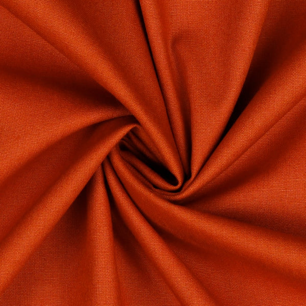 Tissu popeline 100% coton - rouille 071 - Oeko-tex (prix pour 10cm)