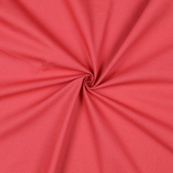 Tissu popeline 100% coton - corail 87 - Oeko-tex (prix pour 10cm)