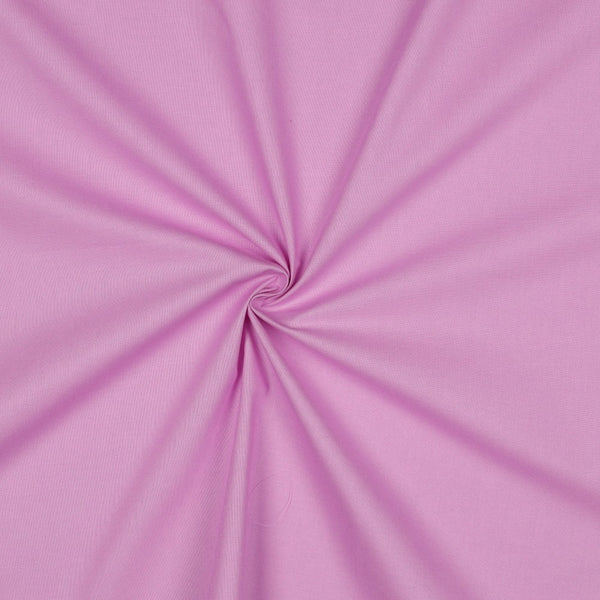 Tissu popeline 100% coton - rose lilas 107 - Oeko-tex (prix pour 10cm)
