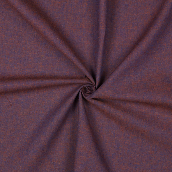 Lin coton teint bleu/chocolat certifié oeko-tex (prix pour 10cm)