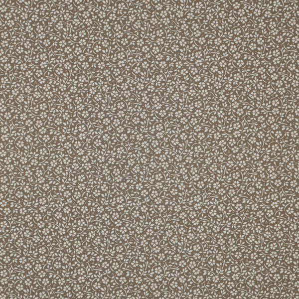 Popeline arabesque fleurie - Oeko-tex standard 100 (prix pour 10cm)